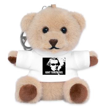 Kant touch this - Teddy Keyring - white - Front
