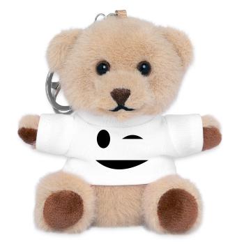 Petzauge - Teddy Keyring - white - Front