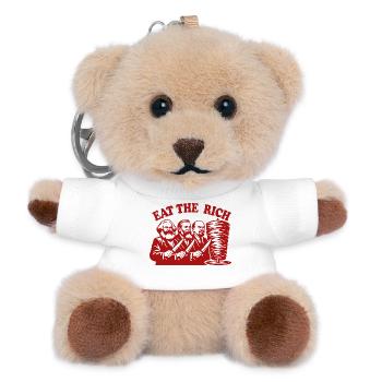 Eat the rich - Marx Engels Lenin - Döner Kebab - Teddy Schlüsselanhänger - Weiß - Vorne