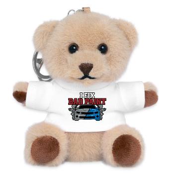 Car Body Workshop Car Body Technician - Teddy Keyring - white - Front