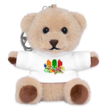 Summer Vibes - Teddy Keyring - white - Front