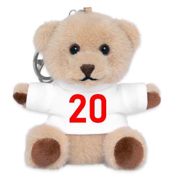 20. 20th ANNIVERSARY. 20 YEARS ANNIVERSARY. 20 YEARS. - Teddy Keyring - white - Front