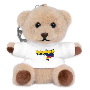 Colombia Vibes only - Teddy Schlüsselanhänger - Weiß - Vorne
