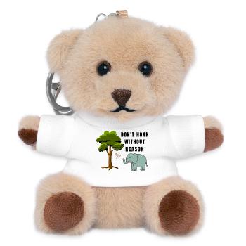 Don-t_honk - Teddy Schlüsselanhänger - Weiß - Vorne