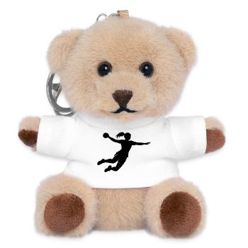 Handball - Teddy Schlüsselanhänger - Weiß - Vorne