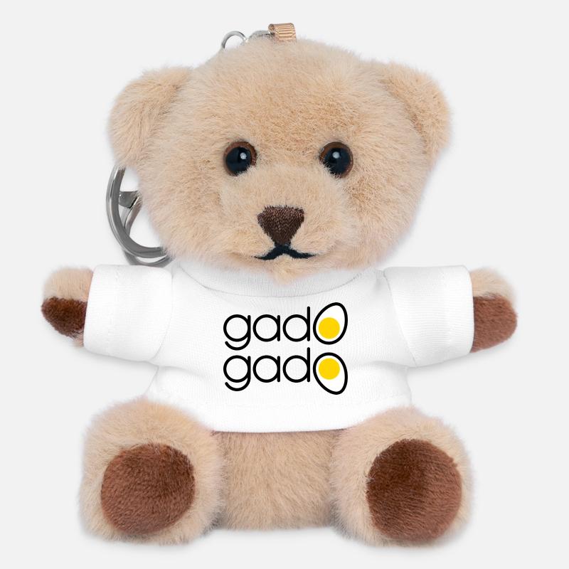 Indonesian Gado Gado - Teddy Keyring - white