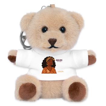 Believe in Yourself: Empowerment Portrait - Teddy Keyring - white - Front