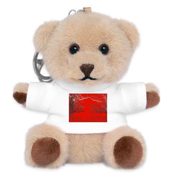 Red Forest Edge Contrast - Teddy Keyring - white - Front