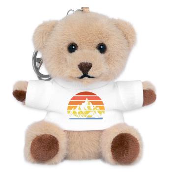 Hiking Mountain Trail Backpacking Outdoors Poaching - Teddy Keyring - white - Front
