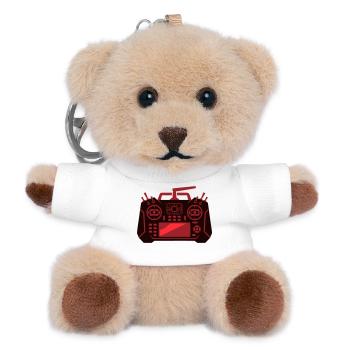 Drone Remote Control Icon - Teddy Keyring - white - Front