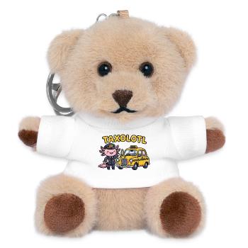 Taxolotl taxolotl avec un taxolotl jaune - Porte-clés ourson - blanc - Devant