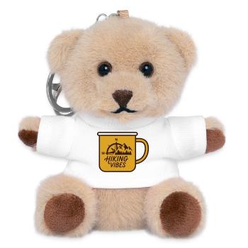 Wanderlust Tasse Kompass Logo - Teddy Schlüsselanhänger - Weiß - Vorne