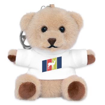 Antelope Silhouette Africa - Teddy Keyring - white - Front