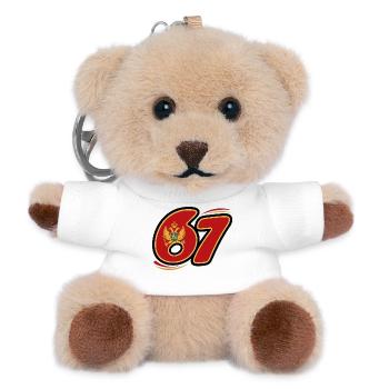 67 Montenegro Edition - Teddy Keyring - white - Front