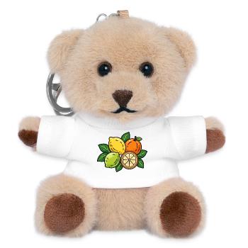 Citrus Cluster – Sunny Picnic Vibes - Teddy Schlüsselanhänger - Weiß - Vorne