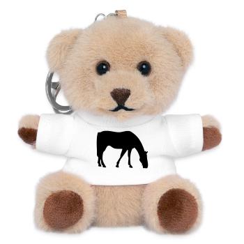 Pferd - Teddy Schlüsselanhänger - Weiß - Vorne