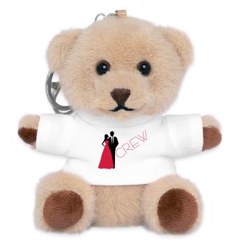Département mariage marié mariée - Porte-clés ourson - blanc - Devant