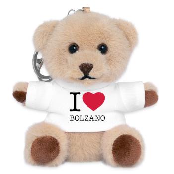 I LOVE BOLZANO Bozen Italy Italien - Teddy Schlüsselanhänger - Weiß - Vorne