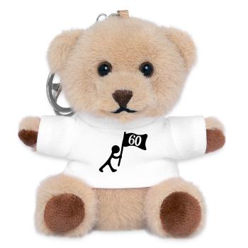 60 years anniversary - Teddy Keyring - white - Front