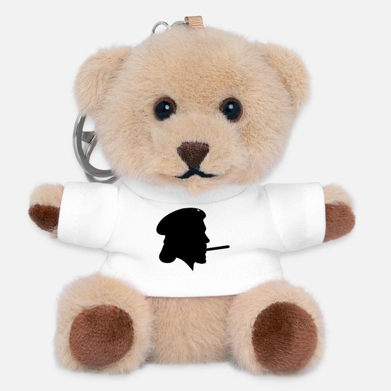 che - Teddy Keyring - white