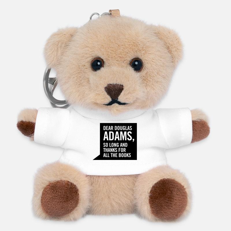 dear douglas adams - Teddy Keyring - white