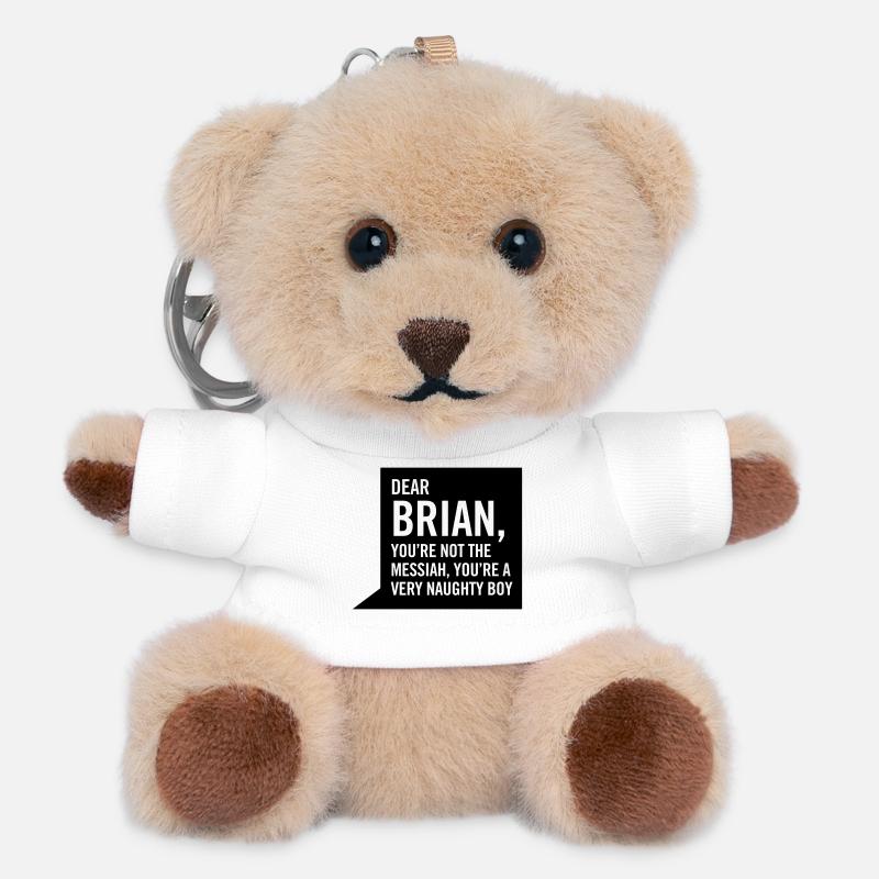 Dear Brian... - Teddy Keyring - white