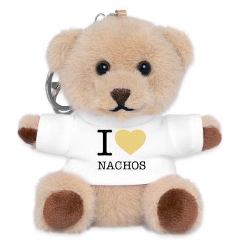 I LOVE NACHOS - Teddy Keyring - white - Front