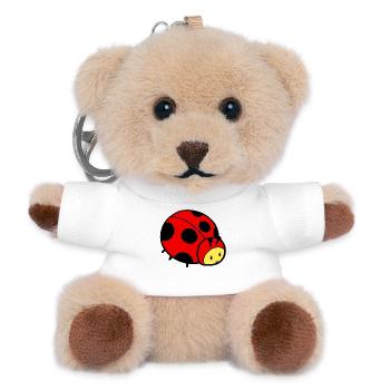 Young ladybug - Teddy Keyring - white - Front