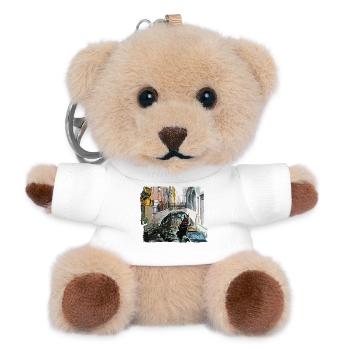 Venice - Teddy Keyring - white - Front