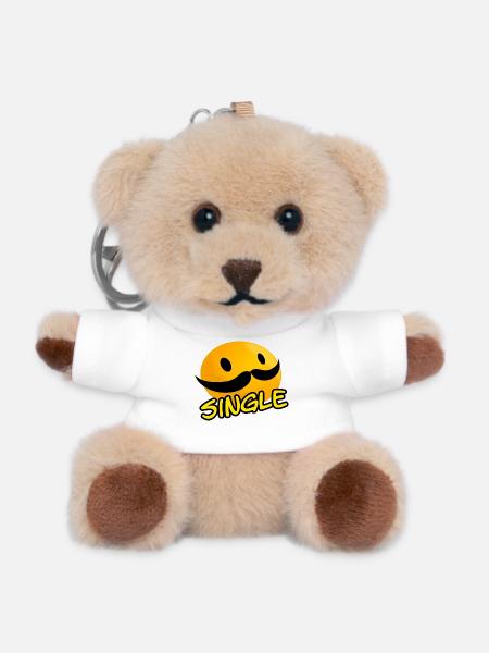 Single - Teddy Schlüsselanhänger - Weiß