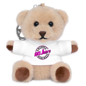 20 Jahre Neon Jubiläum - Teddy Schlüsselanhänger - Weiß - Vorne
