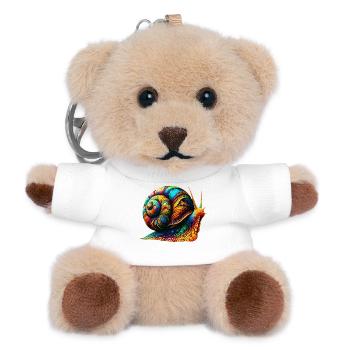 Schnecke - Teddy Schlüsselanhänger - Weiß - Vorne