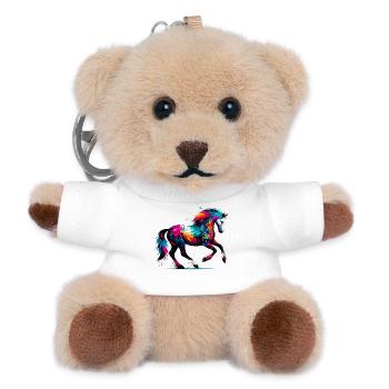 Pferd - Teddy Schlüsselanhänger - Weiß - Vorne