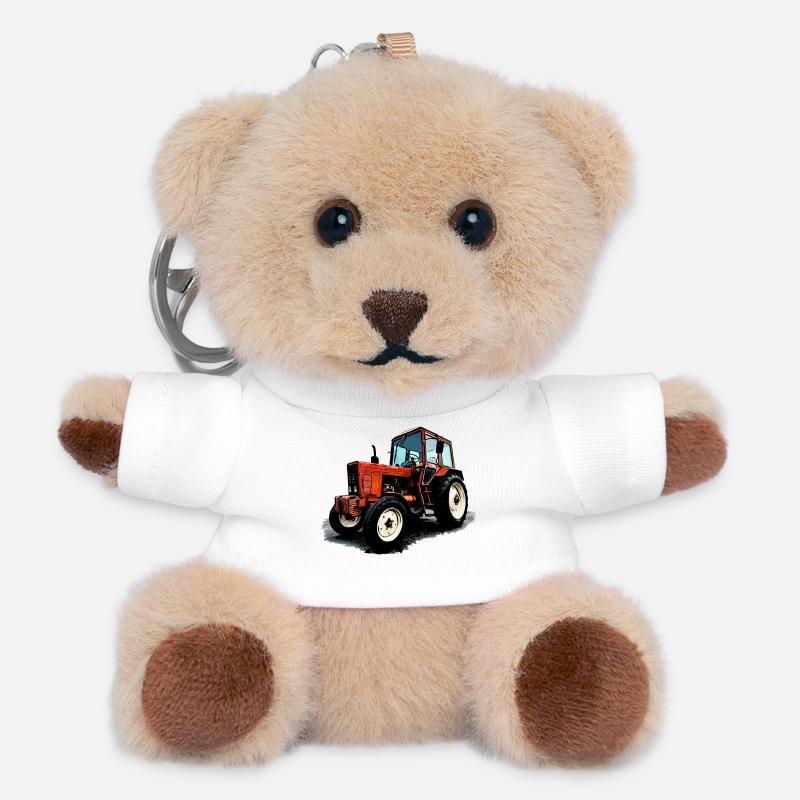 Belarus MTS 550 - Teddy Schlüsselanhänger - Weiß