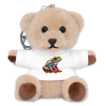 Grenouille - Porte-clés ourson - blanc - Devant