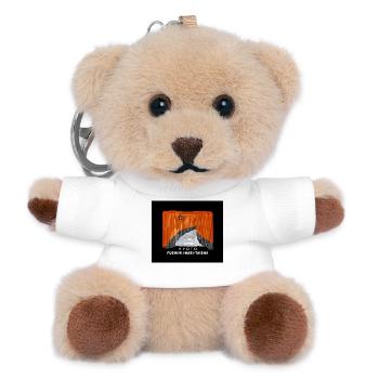 Kyoto, Red Torii, Fushimi Inari Taisha, Japan - Teddy Keyring - white - Front