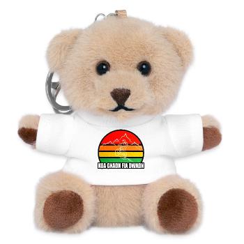 koa Gnadn fia dWadn, MTB, Mountainbike, Mountains - Teddy Keyring - white - Front