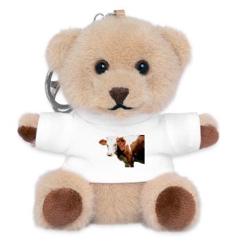 Kuh - Teddy Schlüsselanhänger - Weiß - Vorne