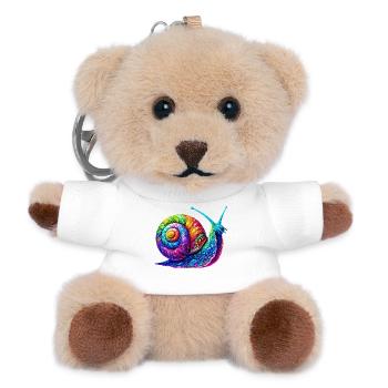 Schnecke - Teddy Schlüsselanhänger - Weiß - Vorne