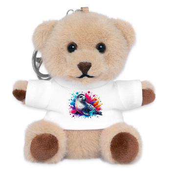 Siegel - Teddy Schlüsselanhänger - Weiß - Vorne