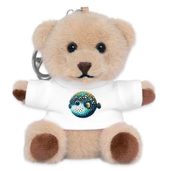 Kugelfisch - Teddy Schlüsselanhänger - Weiß - Vorne