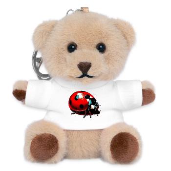Ladybird - Teddy Keyring - white - Front