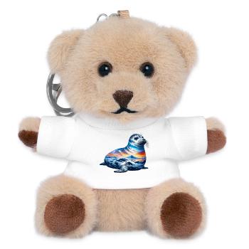 Siegel - Teddy Schlüsselanhänger - Weiß - Vorne