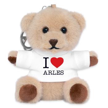 I LOVE ARLES - Teddy Keyring - white - Front