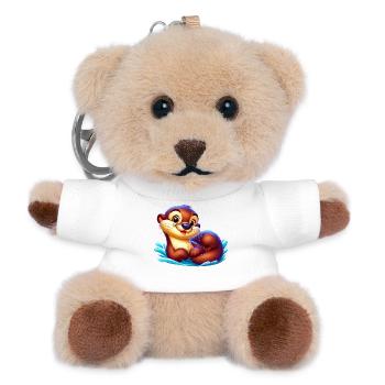 Otter - Teddy Keyring - white - Front