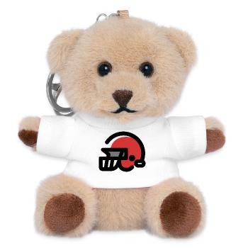 American-Football-Helm - Teddy Schlüsselanhänger - Weiß - Vorne