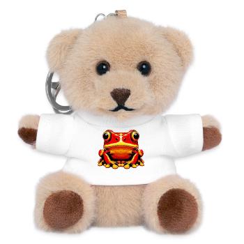 Grenouille - Porte-clés ourson - blanc - Devant