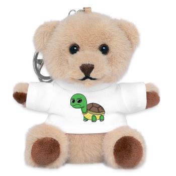 Schildkröte - Teddy Schlüsselanhänger - Weiß - Vorne