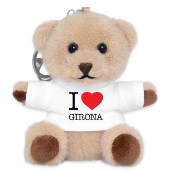 J’ADORE GÉRONE - Porte-clés ourson - blanc - Devant