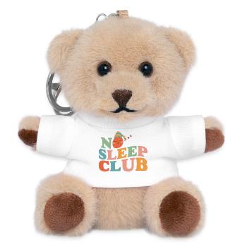No Sleep Club Parent Edition - Teddy Keyring - white - Front